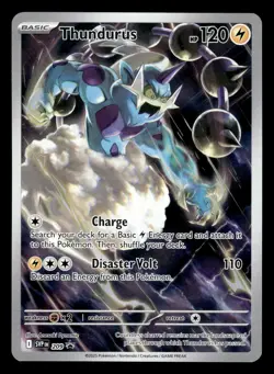 Thundurus SVP 209 Illustration Rare Black Star Promo Pokemon Card - Image 1
