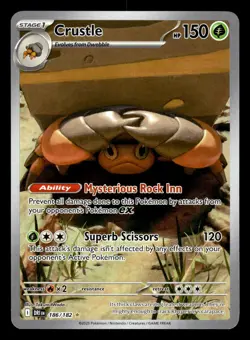 Crustle 186/182 Illustration Rare Destined Rivals Pokemon Card - Image 1