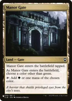 Manor Gate - Light Play MTG The List - Image 1