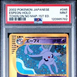 PSA 9 Mint 2002 Espeon Holo 046/092 1st Edition Pokemon e Card Japanese Vintage - Image 2