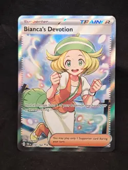 Pokemon Card TCG - Bianca's Devotion 197/162 Full Art Trainer Temporal Forces NM - Image 1