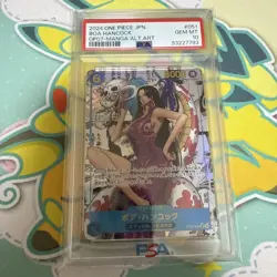 Boa Hancock Comic Parallel SR PSA10 OP07 One Piece Card Super Rare Japan - Image 1