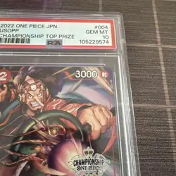 Usopp Championship PSA10 One Piece Card Rare Tournament Promo Japan - Image 3
