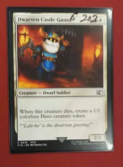 Dwarven Castle Guard #18 | Near Mint | Final Fantasy FIN | Magic MTG - Image 1