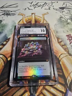 CGC 10 Gem Mint Jeweled Lotus #695 Extended Art Foil Commander Legends 2020 MTG - Image 1