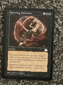 Spinning Darkness Weatherlight MTG Common - Image 1