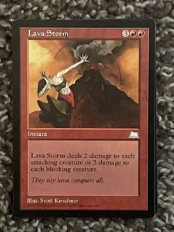 Lava Storm Weatherlight MTG Common - Image 1