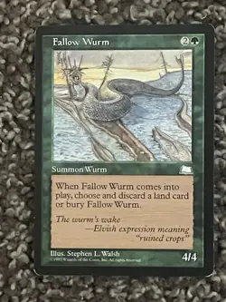 Fallow Wurm Weatherlight MTG Uncommon - Image 1