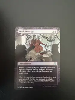 Foil Dark Tutelage Wilds of Eldraine: Enchanting Tales Mtg Uncommon 28 - Image 1