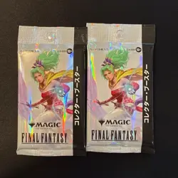 MTG Final Fantasy Japanese Collector Booster 2 Packs Set 15 Cards Sealed - Image 1