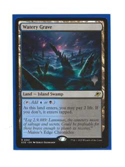 WATERY GRAVE EoE Magic English Promo Pack MTG - Image 1