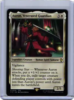 x1 Auron, Venerated Guardian R MTG Commander: Final Fantasy M/NM, English - Image 1