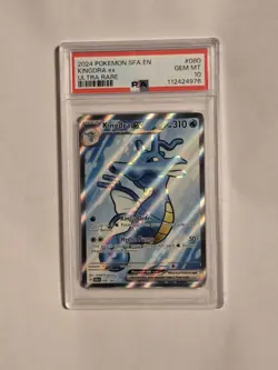 2024 POKEMON SFA EN-SHROUDED FABLE ULTRA RARE #080 KINGDRA EX PSA 10 - Image 1
