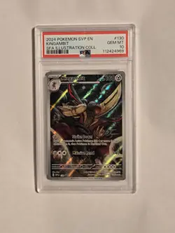 2024 POKEMON SVP EN-SV BLACK STAR PROMO #130 KINGAMBIT PSA 10 - Image 1