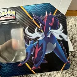 Pokemon TIN ONLY 2022 Divergent Powers Collectible Hisuian Samurott V - Image 3