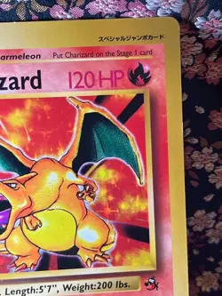 Charizard Jumbo Base Set Corocoro comic 4/102 Japanese Pokemon Card [Near Mint] - Image 4