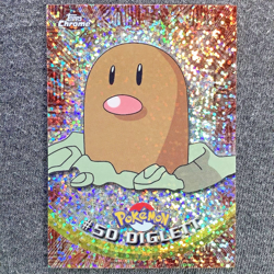 Pokemon Diglett #50 - Topps Chrome Series 1 - *Chrome Sparkle* {Chase} NM - Image 3
