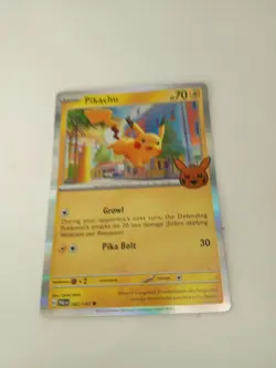 062/193 Pikachu Holo Trick or Trade 2023 Pokemon TCG PACK FRESH Stamped Mint - Image 1