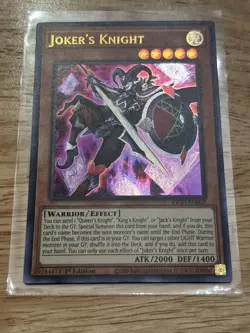 Yugioh Joker’s Knight KICO-EN002 Ultra Rare 1st Ed NM - Image 1