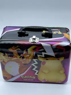 Pokemon Collectors Tin Metal Trading Card Lunch Box - Image 1
