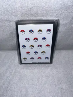 Pokemon Pokeballs Card Sleeves 65 Count New - Image 1