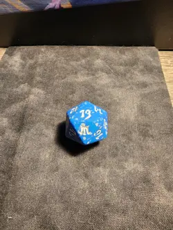 MTG Blue Speckled Theros Set D20 Spindown Die MAGIC THE GATHERING - Image 1