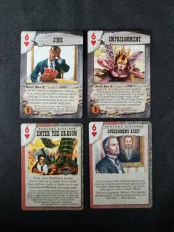 Deadlands Doomtown Boot Hill CCG Card Game Card Lot 6 Six's Heart Mixed Rare - Image 1