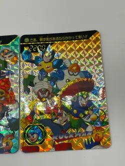 Bandai Carddass Mega Man 6 Prism Card No.128.129 Rockman CAPCOM Japan Vintage - Image 3