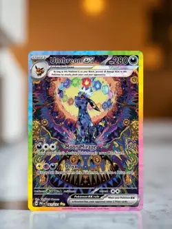 Pokemon Umbreon Ex Gold Metal Card Stainless Steel Gift/Display - Image 1