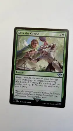 MTG LOTR Stew the Coneys #189 Tales of Middle-Earth Magic the Gathering Unplayed - Image 1