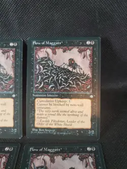 4x Flow of Maggots MTG Ice Age NM Playset Magic The Gathering See Detailed Pics - Image 3