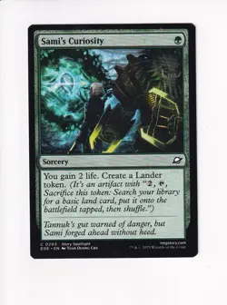MAGIC THE GATHERING MTG EDGE OF ETERNITIES SAMI'S CURIOSITY (#1) - Image 1