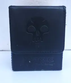 Magic The Gathering MTG Ultra Pro Leatherette Five Mana Symbol Deck Box Black - Image 1