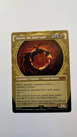 MTG LOTR Sauron, the Dark Lord #329 Showcase Tales of Middle-Earth Unplayed - Image 1