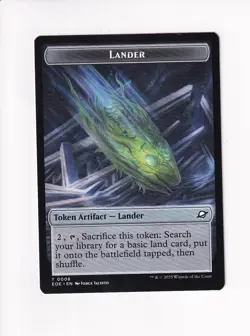 MAGIC THE GATHERING MTG EDGE OF ETERNITIES DOUBLE TOKEN ROBOT / LANDER 0008 (#1) - Image 2