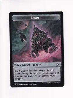 MAGIC THE GATHERING MTG EDGE OF ETERNITIES DOUBLE TOKEN ROBOT / LANDER 0006 (#1) - Image 2