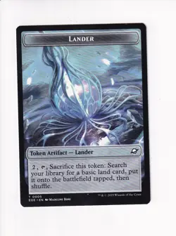 MAGIC THE GATHERING MTG EDGE OF ETERNITIES DOUBLE TOKEN ROBOT / LANDER 0005 (#1) - Image 2