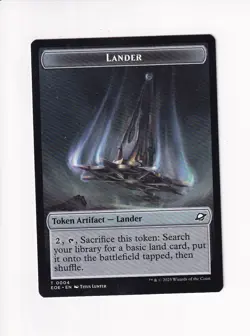 MAGIC THE GATHERING MTG EDGE OF ETERNITIES DOUBLE TOKEN ROBOT / LANDER 0004 (#1) - Image 2