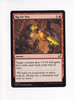 MAGIC THE GATHERING MTG EDGE OF ETERNITIES RIG FOR WAR (#2) - Image 1