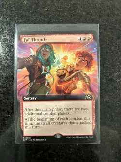 1x Full Throttle MTG Aetherdrift Extended Art Rare Nonfoil NM - Image 1