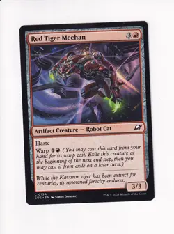 MAGIC THE GATHERING MTG EDGE OF ETERNITIES RED TIGER MECHAN (#2) - Image 1
