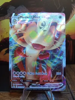 2020 Pokemon Sword & Shield Promo Meowth VMAX #005 - Image 1