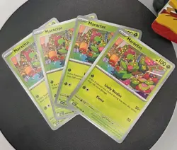 X4 Playset - Maractus 008/086 Sv: Black Bolt Regular Pokemon ENGLISH - Image 1