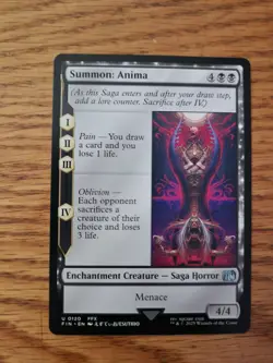 MTG Magic the Gathering Card: Summon: Anima, Uncommon Final Fantasy 120 NM - Image 1