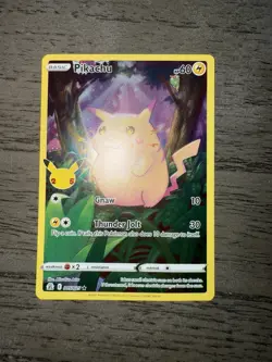 Pokemon TCG Pikachu Celebrations 005/025 Full Art Rare LP - Image 1