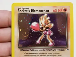 TCG POKEMON ROCKET'S HITMONCHAN 11/132 ☆ RARE HOLO W/🌀GYM HEROES VINTAGE NM - Image 3