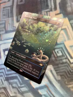 MTG Borderless Galaxy Foil Breeding Pool NM Unplayed Unfinity - Image 1