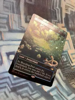 MTG Borderless Galaxy Foil Breeding Pool NM Unplayed Unfinity - Image 2