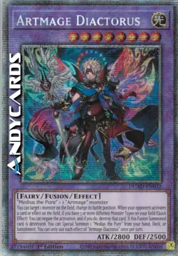 ARTMAGE DIACTORUS (Diactorus Artmage) Rara Starlight • DUAD EN032 • 1Ed • Yugioh - Image 1
