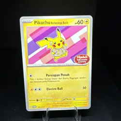Pokemon Berkemeja Flower Promo Pikachu's Indonesia Journey Card 190/SV-P - Image 1